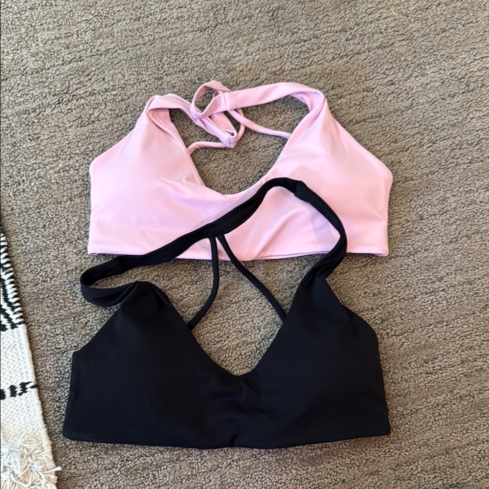Two sports bras